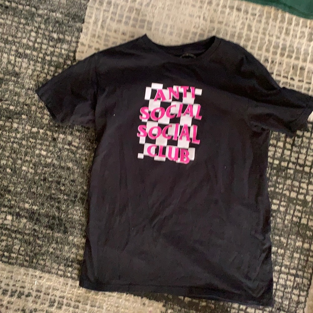 Black anti social social club tee